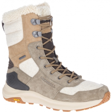 Merrell Winterstiefel Ontario Tall Polar (wasserdicht) olive/coyotebraun Damen